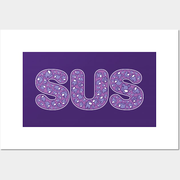 Kinda Sus (Purple) Wall Art by DCLawrenceUK